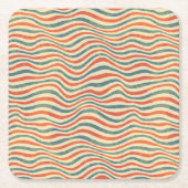 Gestreepte patroon kartonnen onderzetters (Voorkant)