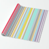 Gestreepte patroon luxe inpakpapier (Uitgerold)