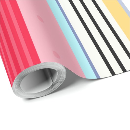 Gestreepte patroon luxe inpakpapier (Rol Hoek)