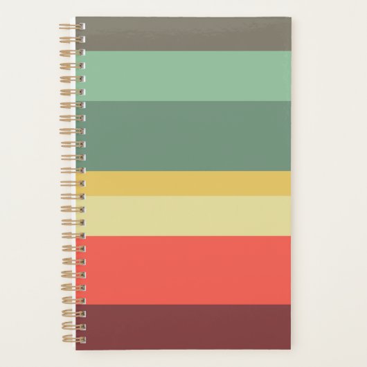 Gestreepte patroon met Retro Planner (Voorkant)
