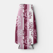 Gestreepte patroon met rozen flesjeskoeler (Voorkant)