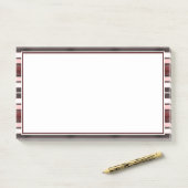 Gestreepte patroon post-it® notes (Op bureau)