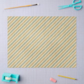 gestreepte patroon roestvast blauwgroen, goudcrèm tissuepapier (Craft)