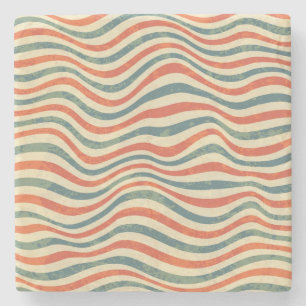 Gestreepte patroon stenen onderzetter