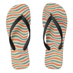 Gestreepte patroon teenslippers