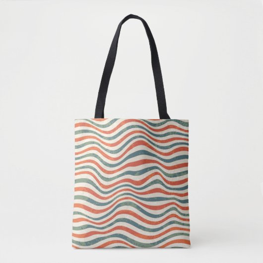 Gestreepte patroon tote bag (Voorkant)