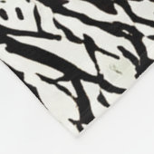 Gestreepte patroondeken fleece deken (Hoek)