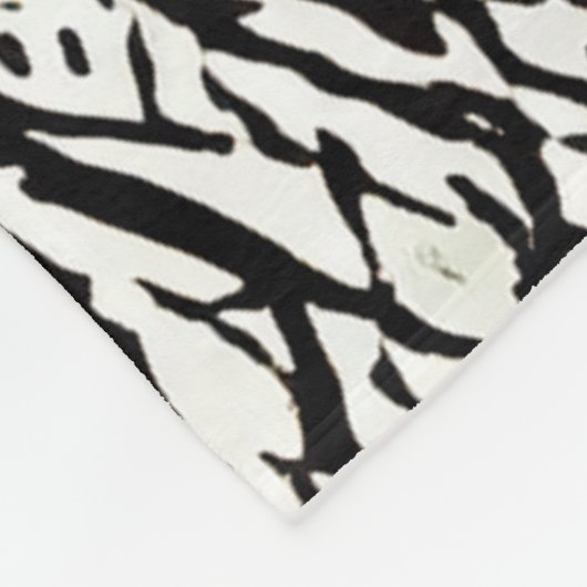 Gestreepte patroondeken fleece deken (Hoek)