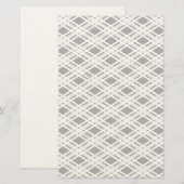 Gestreepte patroonplaat briefpapier (Voorkant / Achterkant)