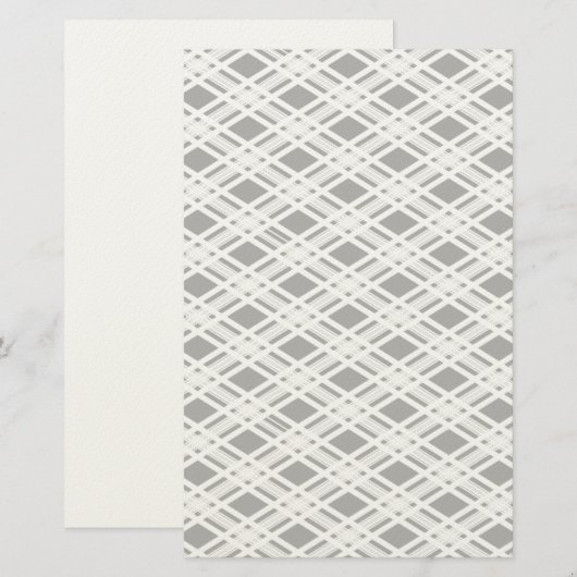 Gestreepte patroonplaat briefpapier (Voorkant / Achterkant)