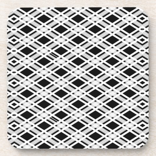 Gestreepte patroonplaat drankjes onderzetter (Voorkant)