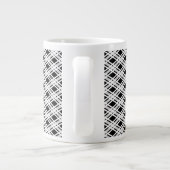 Gestreepte patroonplaat grote koffiekop (Achterkant)