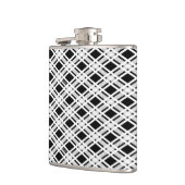 Gestreepte patroonplaat heupfles (Links)