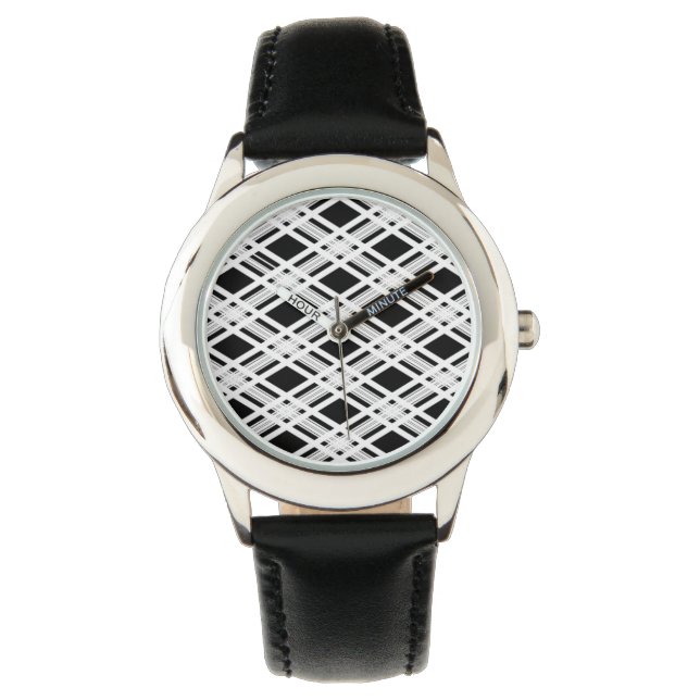 Gestreepte patroonplaat horloge (Voorkant)