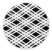 Gestreepte patroonplaat keramische knop (Voorkant)