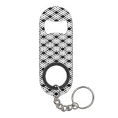 Gestreepte patroonplaat mini flessenopener (Achterkant)
