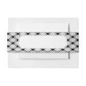 Gestreepte patroonplaat uitnodigingen wikkel (Voorkant Voorbeeld)