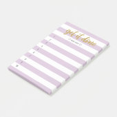 Gestreepte penseel met briefing klaar post-it® notes (Schuin)