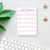 Gestreepte penseel met briefing klaar post-it® notes