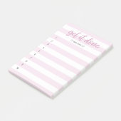 Gestreepte penseel met briefing klaar post-it® notes (Schuin)