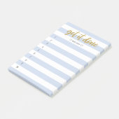 Gestreepte penseel met briefing klaar post-it® notes (Schuin)