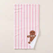 Gestreepte peperkoek badhanddoek set bad handdoek (Handdoek)