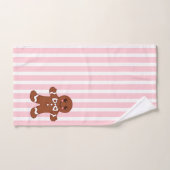 Gestreepte peperkoek badhanddoek set bad handdoek (Handdoek)
