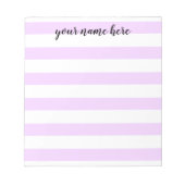 Gestreepte persoonlijke Notitieblok (Voorkant)