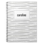 Gestreepte persoonlijke Notitieboek (Voorkant)