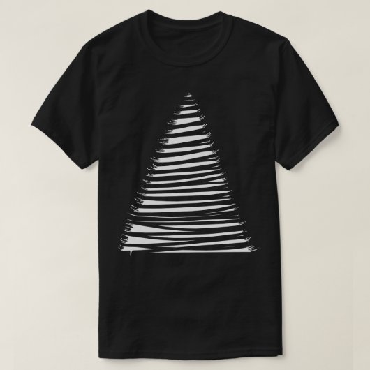 gestreepte piramide t-shirt (Design voorkant)