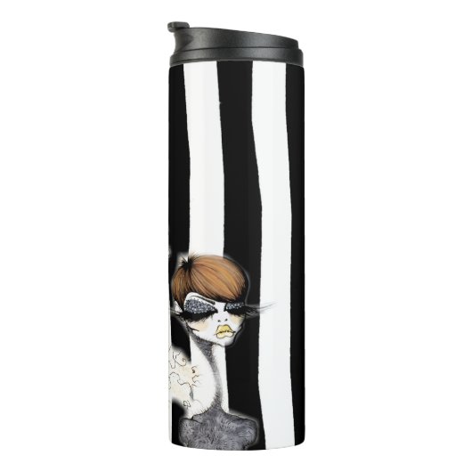 Gestreepte Pixies Travel Cup Thermosbeker (Geroteerd rechts)