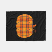 Gestreepte pompoen halloween thanksgiving herfst d fleece deken (Voorkant (Horizontaal))