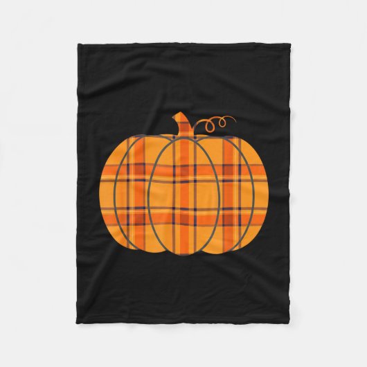 Gestreepte pompoen halloween thanksgiving herfst d fleece deken (Voorkant)