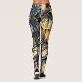 Gestreepte Pompoenen Cluster Leggings (Achterkant)