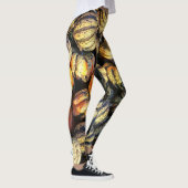 Gestreepte Pompoenen Cluster Leggings (Rechts)
