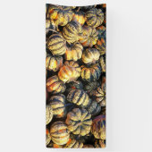 Gestreepte Pompoenen Cluster Spandoek (Verticaal)