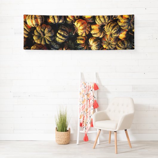 Gestreepte Pompoenen Cluster Spandoek (Insitu)