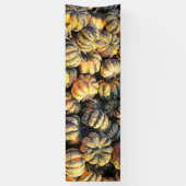 Gestreepte Pompoenen Cluster Spandoek (Verticaal)