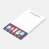 Gestreepte Popsicles Personalized Post-it Notitieb Post-it® Notes (Schuin)