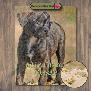 Gestreepte Puppy Profiel Portret Legpuzzel