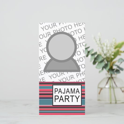gestreepte pyjamafeest (Staand voorkant)