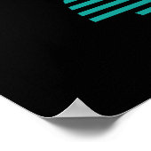 gestreepte raket poster (Hoek)