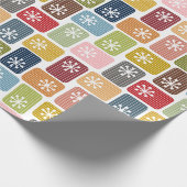 Gestreepte rechthoeken cadeaupapier (Hoek)