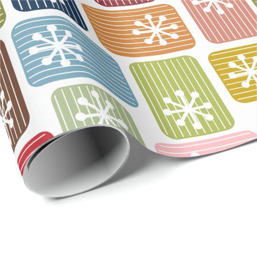 Gestreepte rechthoeken cadeaupapier (Rol Hoek)