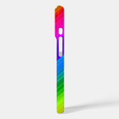 Gestreepte regenboog Case-Mate iPhone case (Achterkant / Links)