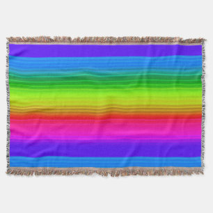 Gestreepte regenboog deken
