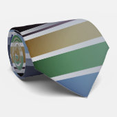 Gestreepte regenboog gekleurd stropdas (Opgerold)
