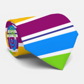 Gestreepte regenboog gekleurd stropdas (Opgerold)