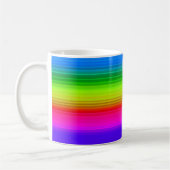 Gestreepte regenboog koffiemok (Links)