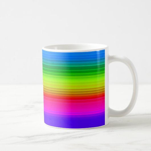 Gestreepte regenboog koffiemok (Rechts)